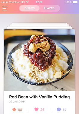 美食APP界面
