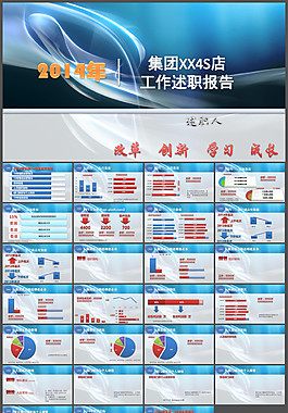 汽車4S店銷售年終個(gè)人工作述職報(bào)告PPT模板