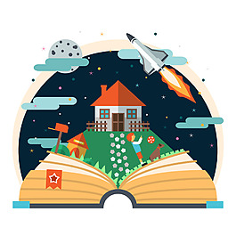 魔法書房子宇宙素材
