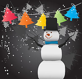 圣誕節(jié)雪人素材