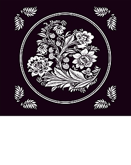 花紋綠葉