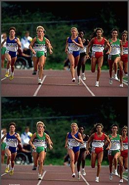 女子馬拉松運動PPT模板