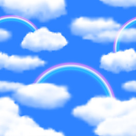 時(shí)尚天空與氣球矢量素材