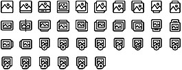 UI矢量圖標制作模板