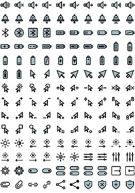 UI矢量圖標制作模板