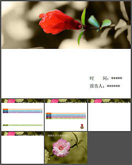 春花PPT模板