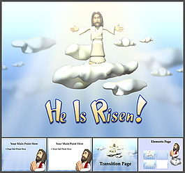 飛升天堂精品PPT模板