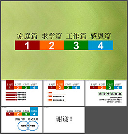 人生篇章PPT模板