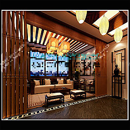 室內(nèi)客廳模型素材