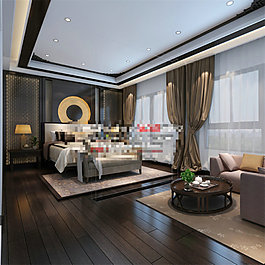 中式3D室內(nèi)模型設(shè)計(jì)
