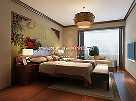 中式3D室內(nèi)模型素材