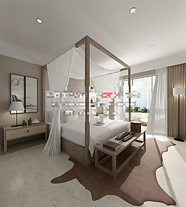 中式室內(nèi)模型素材