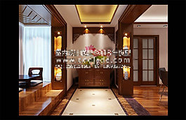 中式風(fēng)格模型室內(nèi)設(shè)計(jì)