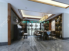 中式餐廳模型設(shè)計(jì)