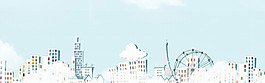 简洁淘宝活动促销城市背景