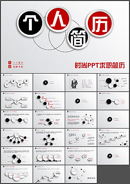 精品微立體個(gè)人簡(jiǎn)歷PPT模板