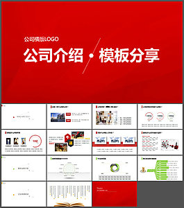 簡潔實用公司介紹PPT模板