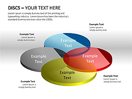 交集关系PPT图表