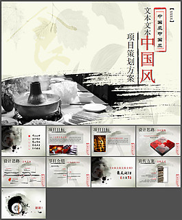 中國(guó)美食-火鍋PPT模板