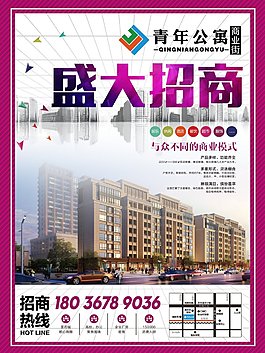 商業(yè)街招商海報(bào)