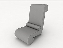 現(xiàn)代個性灰色單人沙發(fā)3d模型下載