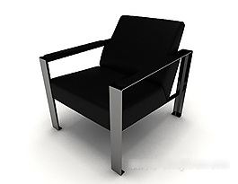 現(xiàn)代黑色個性單人沙發(fā)3d模型下載