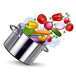 蔬菜水果廚房用品矢量素材
