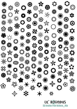 漂亮的符號(hào)花紋圖案Photoshop筆刷