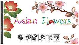 簡單的繪畫花朵圖案photoshop筆刷免費素材下載