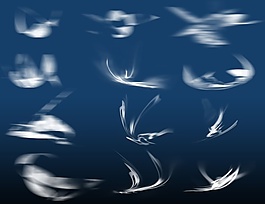 抽象琉璃扭曲效果photoshop筆刷素材