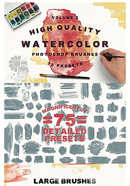 75種超高品質(zhì)油漆刷子痕跡、筆跡Photoshop筆刷下載
