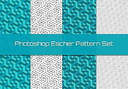 埃舍爾幾何圖形Photoshop填充圖案底紋素材 Patterns 下載