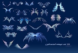 梦幻分形翅膀艺术photoshop笔刷素材下载 #.3