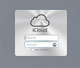 icould登錄界面 UI設(shè)計(jì)手機(jī)APP