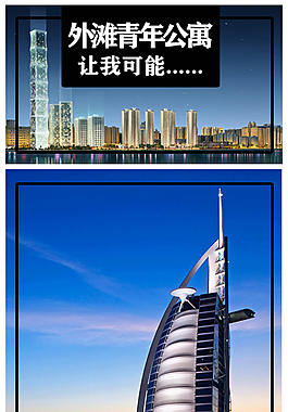 世界各地旅游環球地產投資微信長條