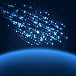 流星背景矢量