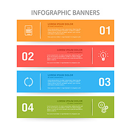 矢量信息banners