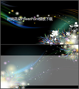 藝術(shù)花紋PowerPoint模板