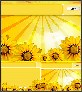 sunflower ppt模板