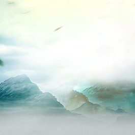 夢幻山水背景