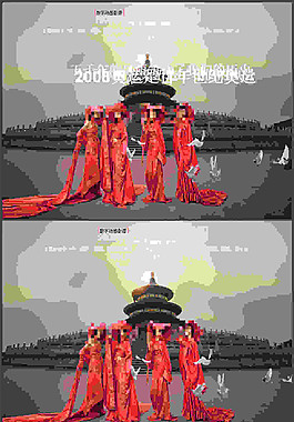 旗袍展示