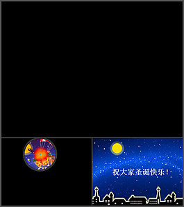 圣誕音樂賀卡PPT模板