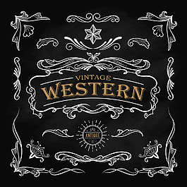 精美線性花紋邊框設(shè)計矢量素材