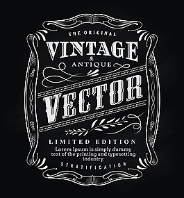 精美線性花紋邊框設(shè)計矢量素材