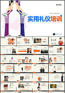 實(shí)用禮儀培訓(xùn)ppt模板
