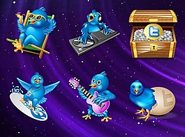 Twitter矢量圖標(biāo)