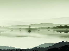 山水背景