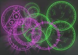 奇幻魔幻效果的魔法陣組合筆刷