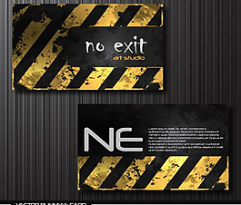 金屬質(zhì)感破舊的名片