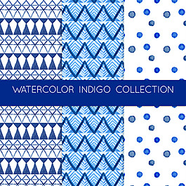 藍色抽象形狀圖案